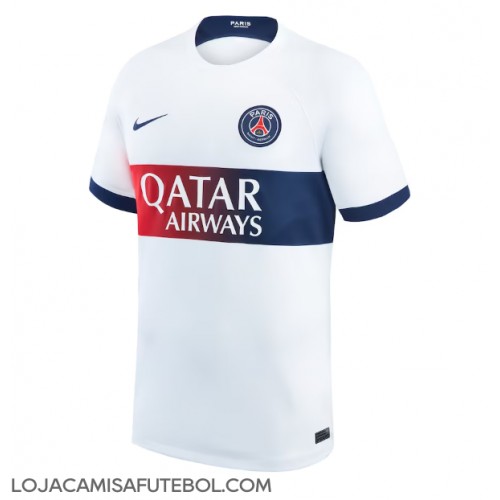 Camisa de Futebol Paris Saint-Germain Equipamento Secundário 2023-24 Manga Curta